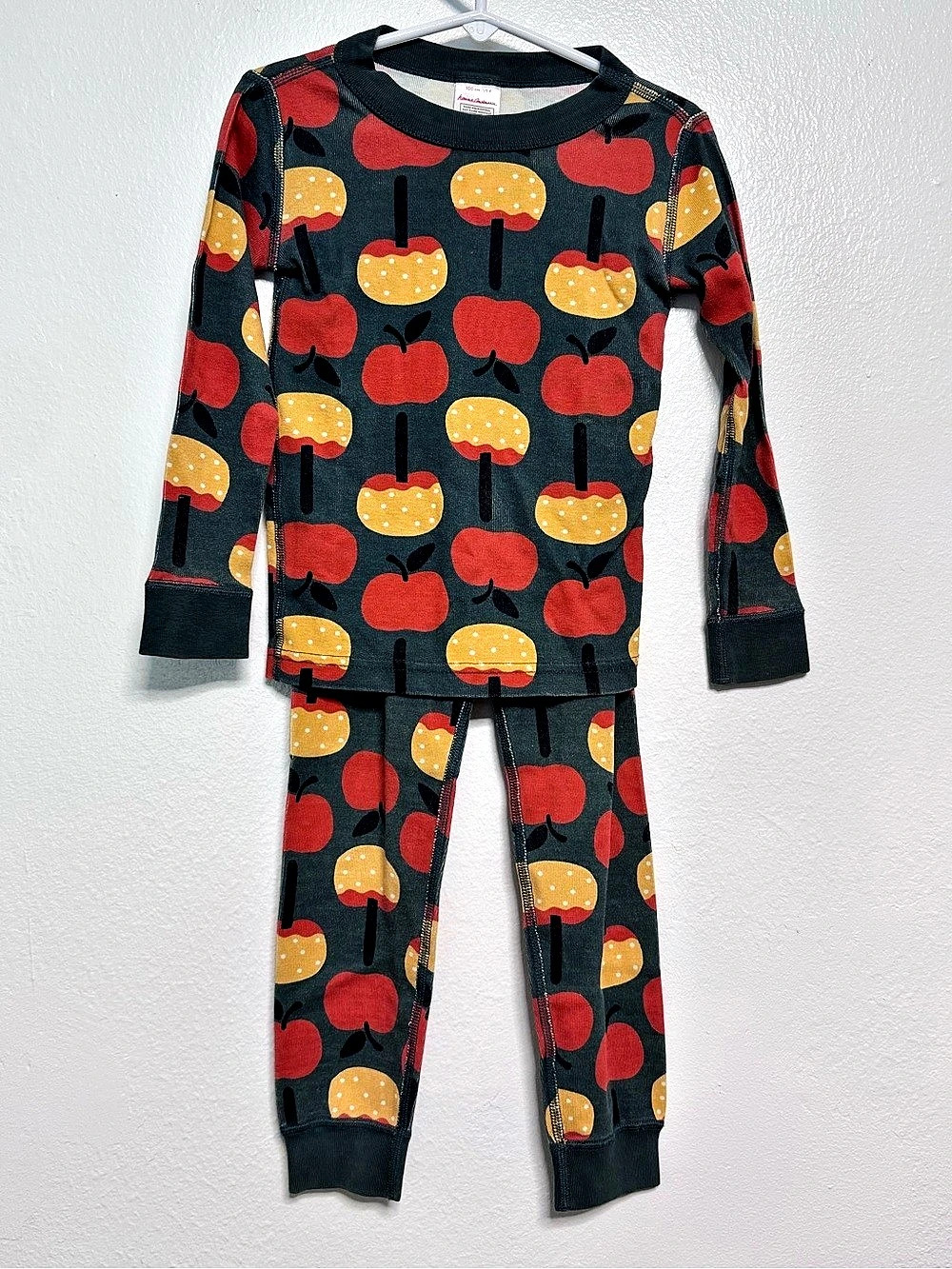 Hanna Andersson Long John Pajamas in Candy Apple Girls US 4